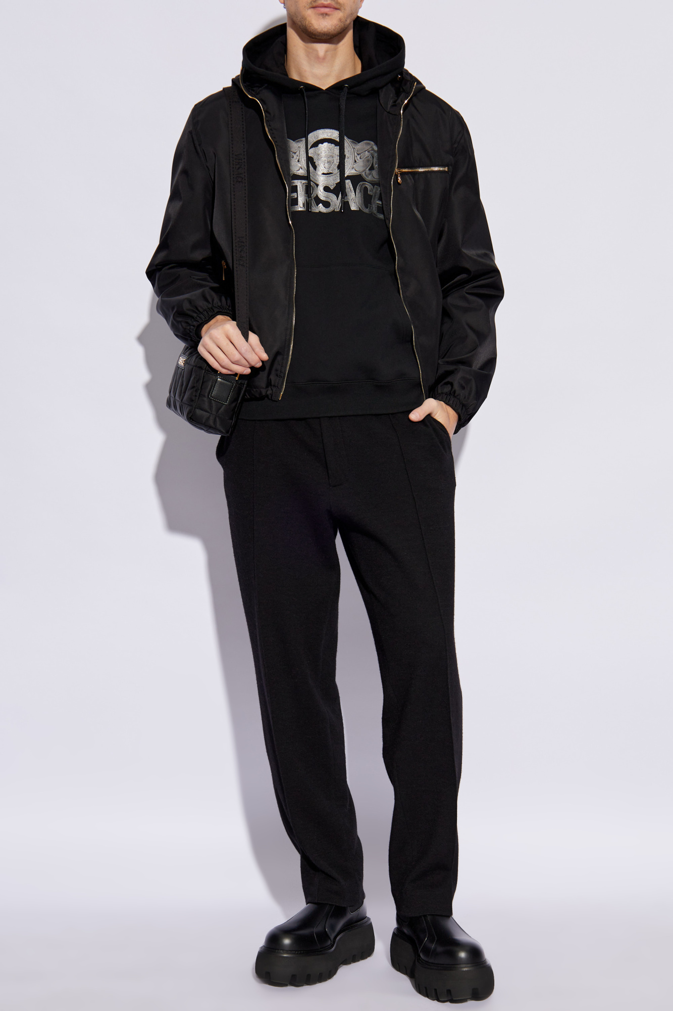 Black Sweatshirt with Logo Versace - Vitkac Italy
